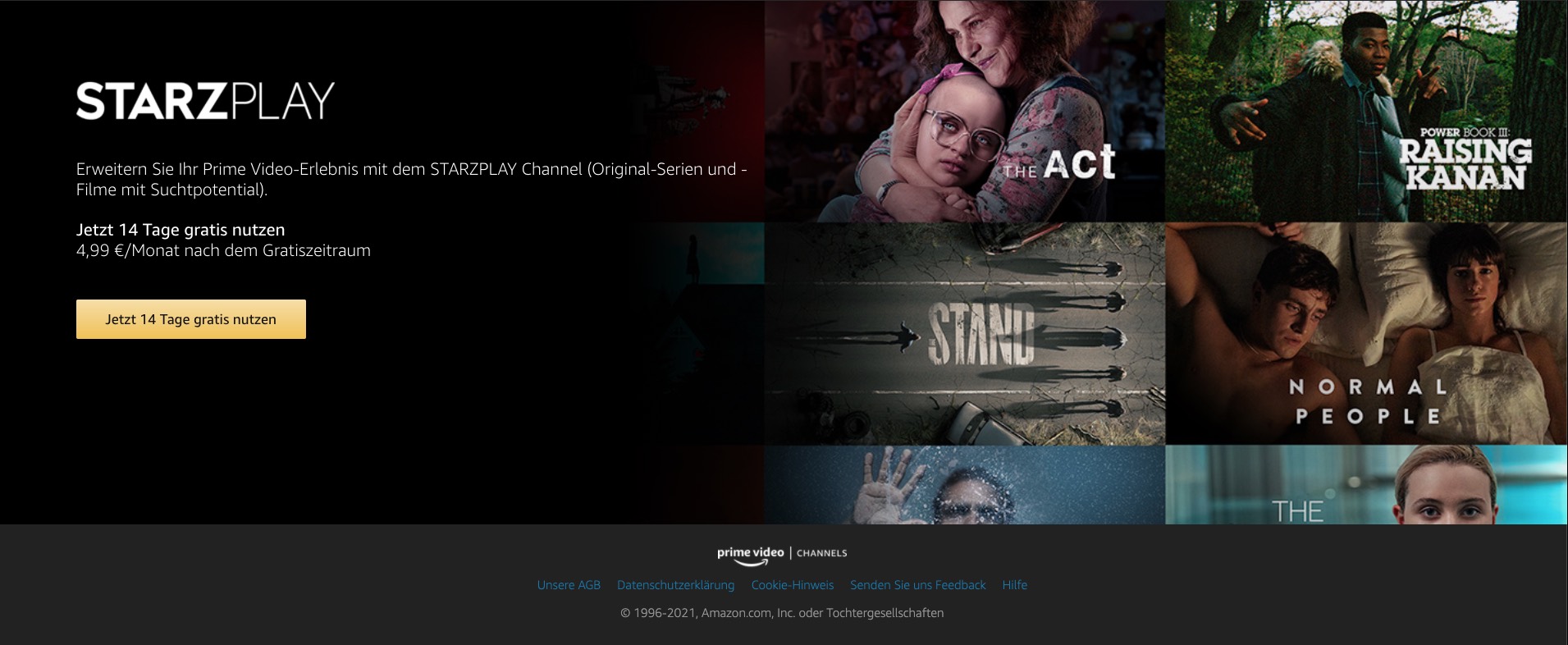 Amazon Prime Video Channel kostenlos testen